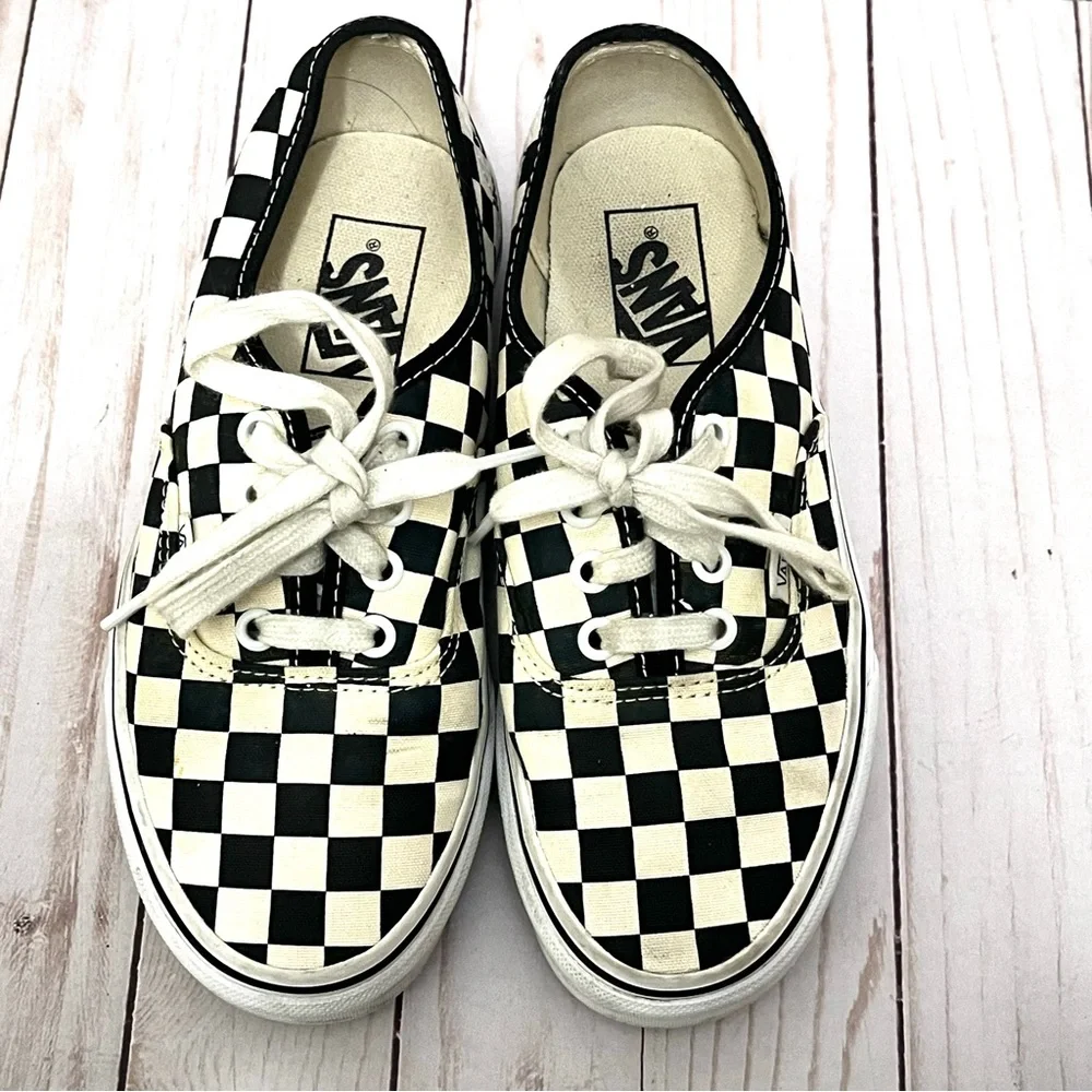 Vans Checkered Black and White Unisex Shoes Mens 5 Women’s 6.5 - Picture 6 of 8